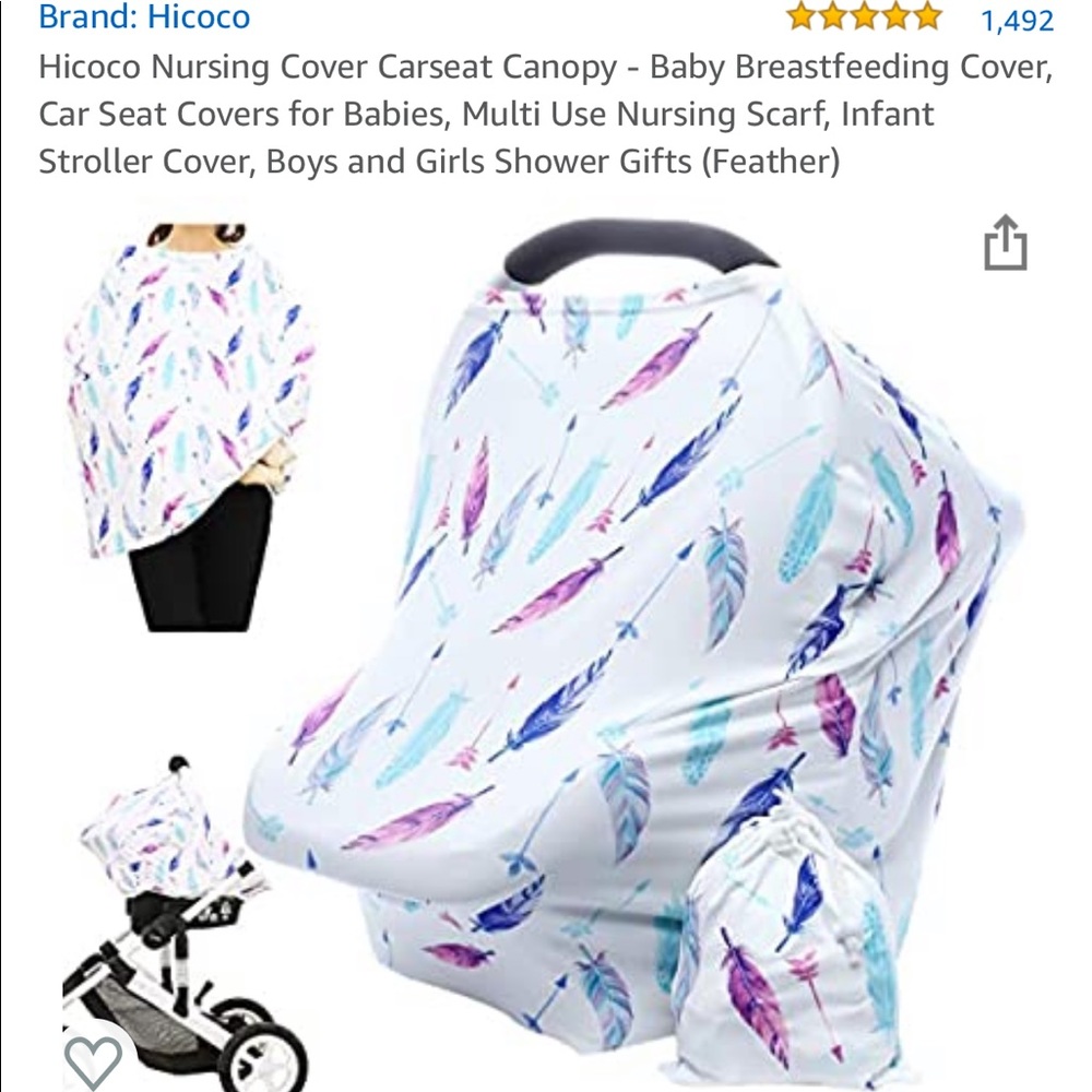 Hicoco cover for car seat, stroller, & breast feed